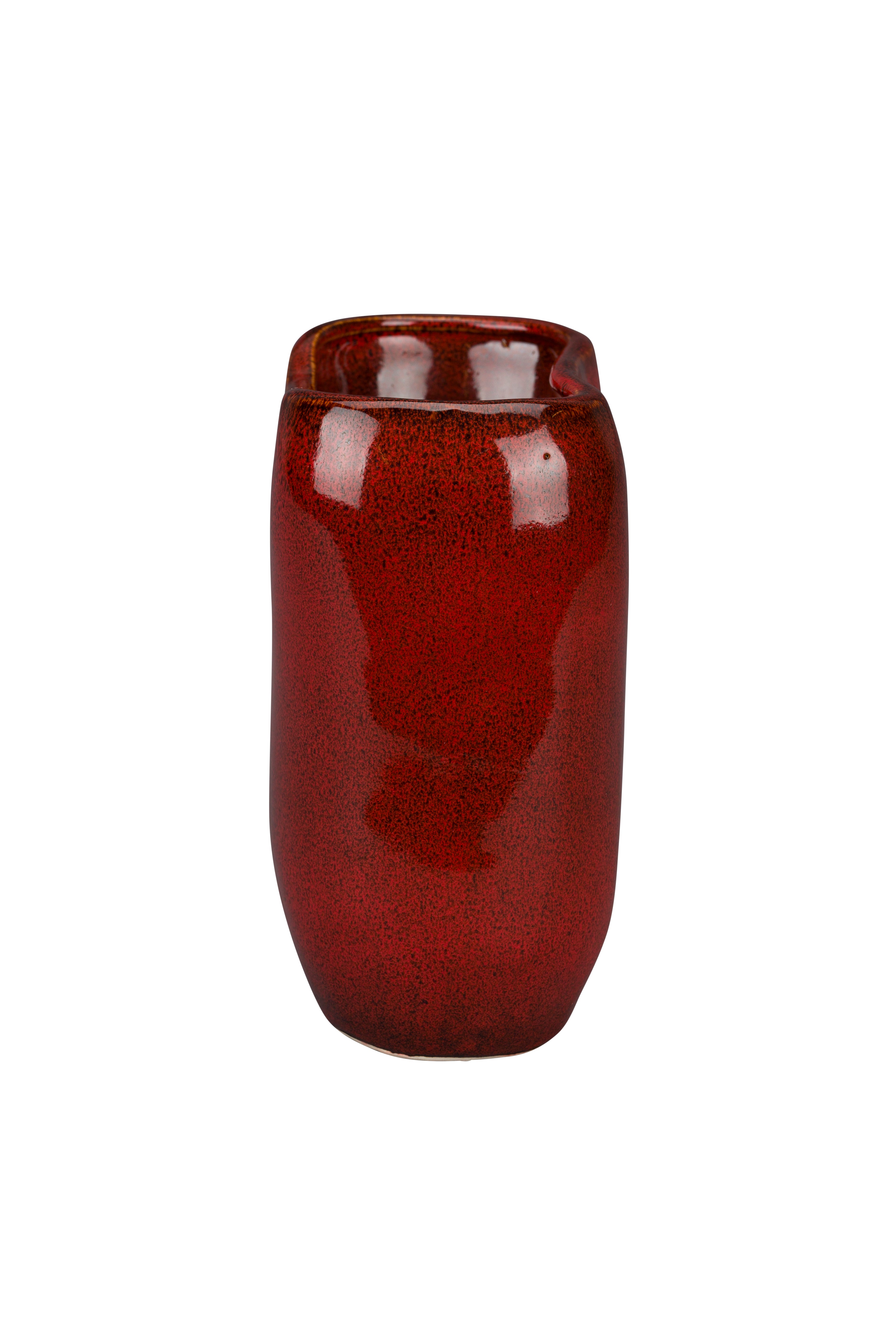 Dutchbone Edna Red Ceramic Vase Small
